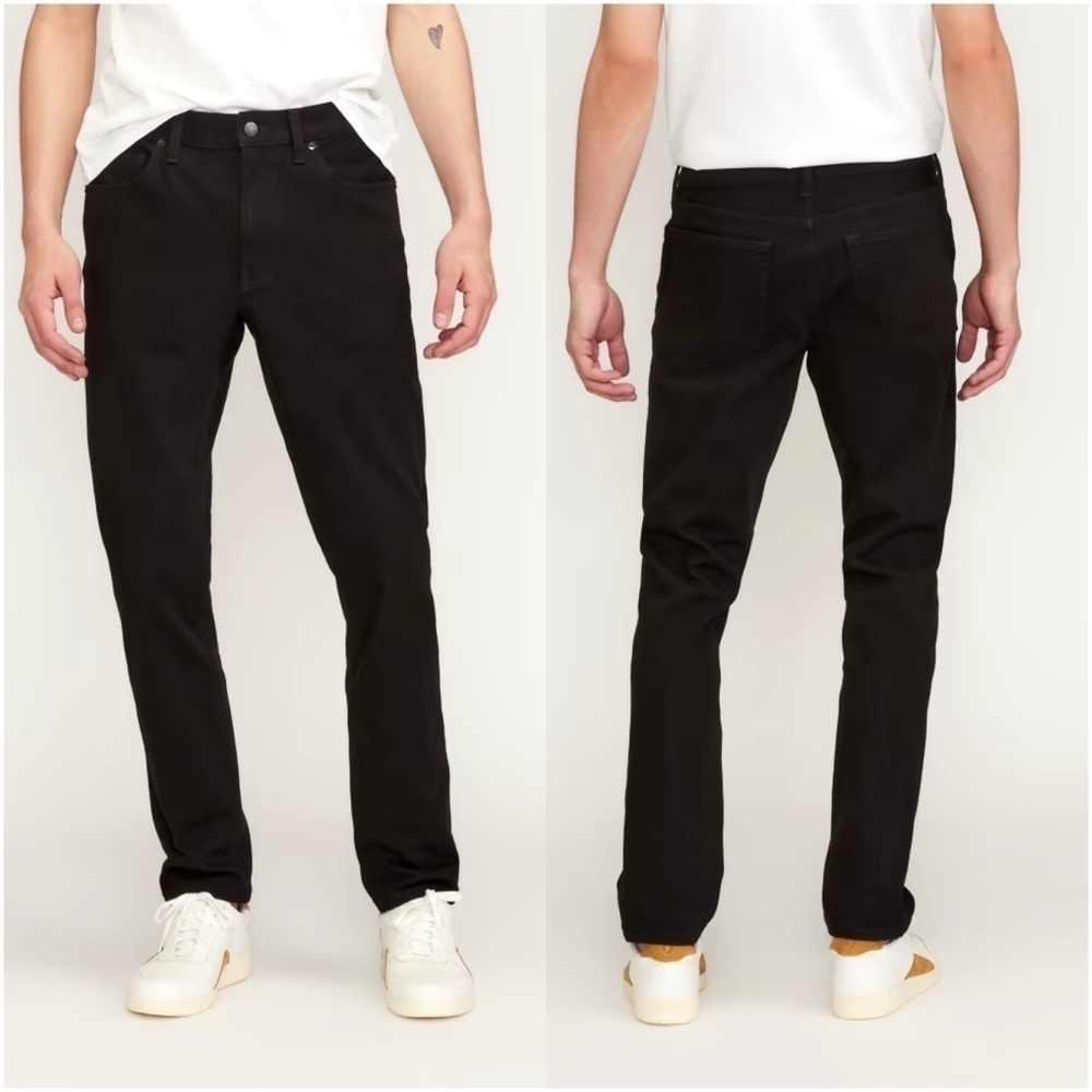 EVERLANE The Slim 4-Way Stretch Organic Jean In Black